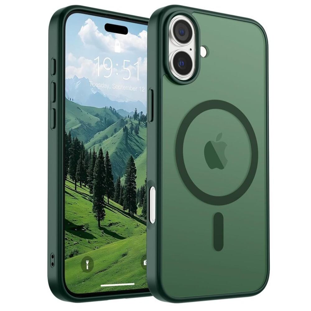 NEW SUPFINE Magnetic for iPhone 16 Plus , Forest Green
